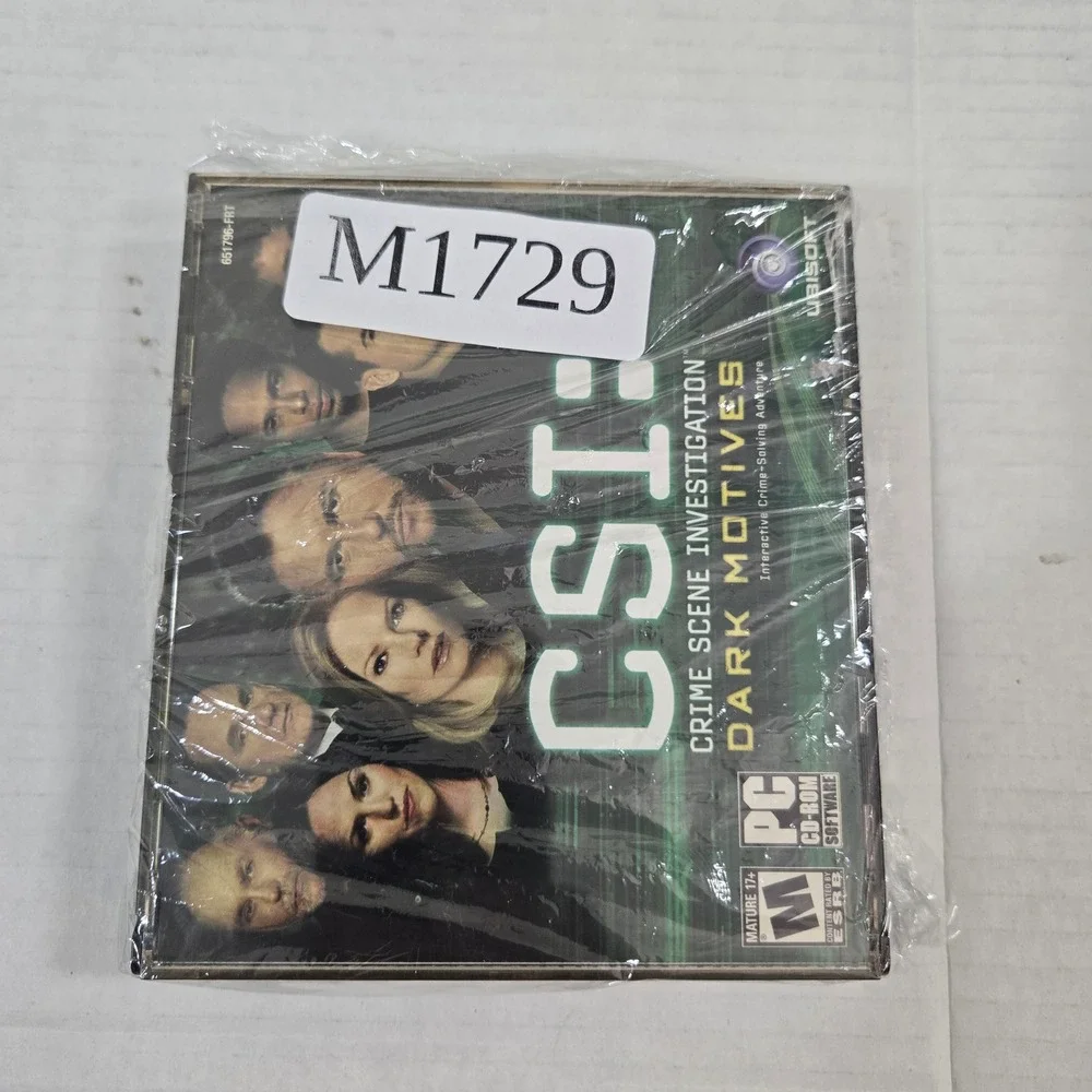 CSI Dark Motives PC Game Vintage 2004 CD-ROM‎ Complete 3 Disc Set Manual Ubisoft